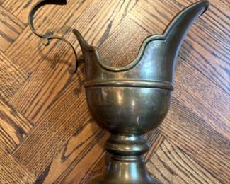 Old brass ewer