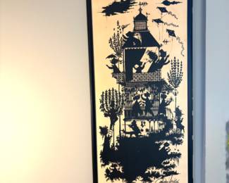 Bjorn Wiinblad original Mid-century "Four Seasons" poster