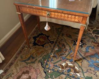 Louis XVI marquetry/ormulu end table