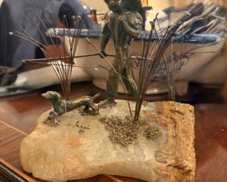 Signed Mario Jason /brass on onyx