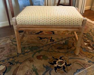 McGuire rattan bench