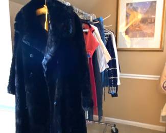 Ladies black beaver coat