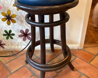 1950s' Towne rattan kitchen stool (1 of 2 available)