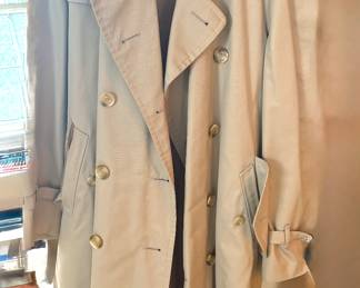 Burberry men's coat w/ removable wool lining
