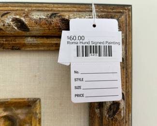 Roma Hund Signed Painting 