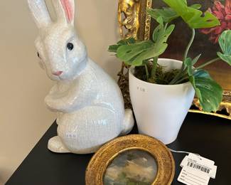 Ornate Framed Painting, Plants 