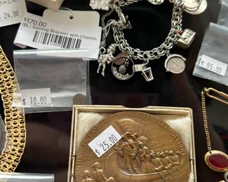 (BL) Sterling Bracelet with Charms 