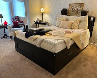 Ikea Brimnes Queen Bed Frame, Ikea Cooling Mattress