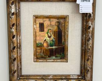 Roma Hund Signed Painting 