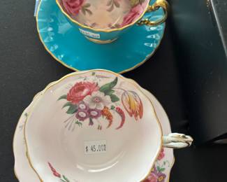 Aynsley Teacup and Saucer, Paragon Teacup and Saucer