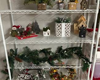Storage Shelves, Holiday Decor 