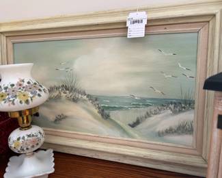 Signed Painting of Lakeshore