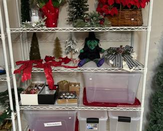 Storage Shelves, Holiday Decor 