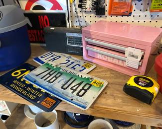 Kobalt Pink Toolbox, License Plates