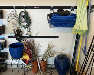 Planter Stands, Outdoor Umbrella 