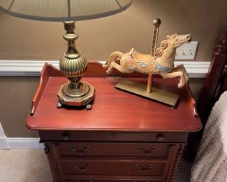 Lexington Nightstand, Lamp And Decor