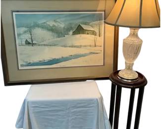 William Mangum Jr. Framed Print With Stand And Lamp