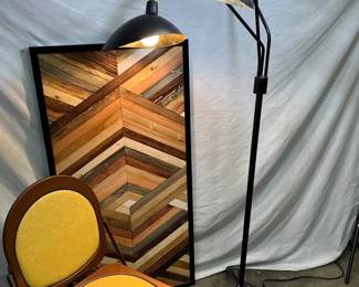 MCM Vibes Chair, Art And Lamp