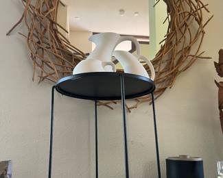 Ceramics and twig mirror 