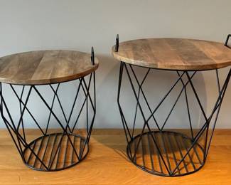 Storage Basket Tables