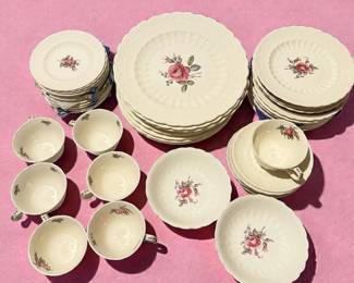 Spode Billingsley Rose Pattern Dishes 