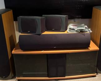 Denon Audio Center And Paradigm Reference Speakers