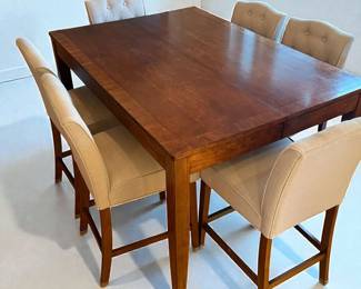 Bar Height Dining Room Table 6 Chairs