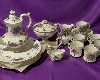 Hammersley Victorian Violets bone china
