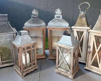 Wood Metal Decorative Lanterns