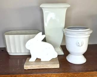 Home Decor Rabbit Figurine  Ceramic Vases