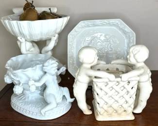 Cherub Theme Ceramic Decor