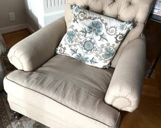 Restoration Hardware Linen Chair