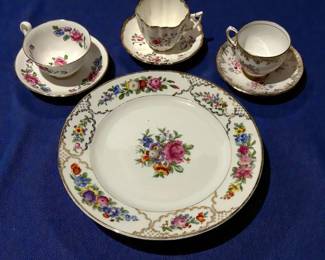 Rosenthal The Dresden Plate  Various Tea Cups