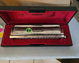 Here is the harmonica for Andre the Giant It is huge. $40