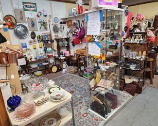 jewelry, pottery, quality purses, ephemera, unique vintage finds