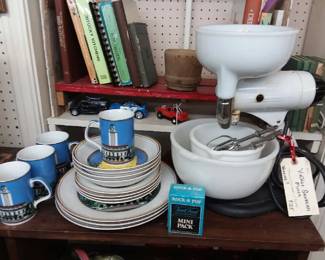 Vintage Sunbeam mixer with bowls