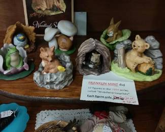 Franklin Mint Woodland Surprise figurines