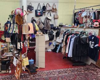 Many brands of Purses, Coach, Disney. Vintage clothing