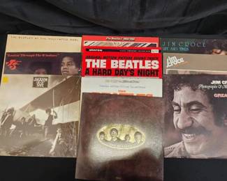 SH149The Beatles, Jackson 5 And Jim Croce LPs