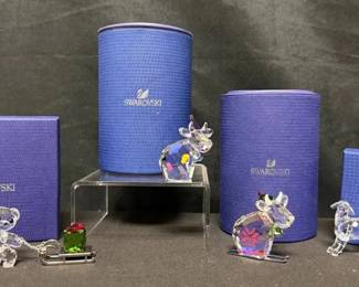 SH231Swarovski Kris Bear Christmas, Party Mo, Winter Mo And Nativity Sheep