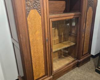 English walnut bookcase