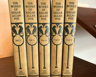 Vtg Edgar Allan Poe Book Set