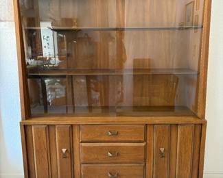 1960s Mid Century Modern China Cabinet
