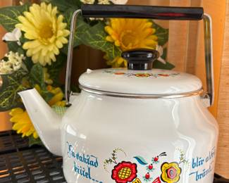 Berggren Swedish Enamelware Teapot