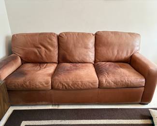Leather Sleeper Sofa