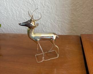 Antique Mercury Glass Deer