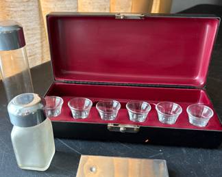 Vintage Portable Communion Set or Travel Bar :)
