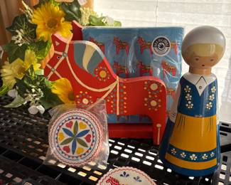Dala Horse and Other Swedish Figurines