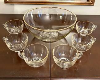 Vintage Punch Bowl Cups