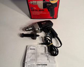 Sears Craftsman 12 Drill 13 HP  3.0 Amps